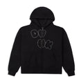 Black Crushed Velvet Zip Up